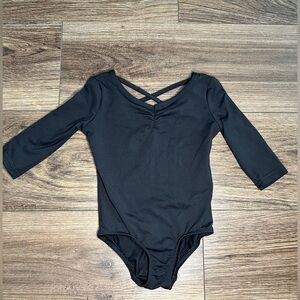 Black Danskin leotard